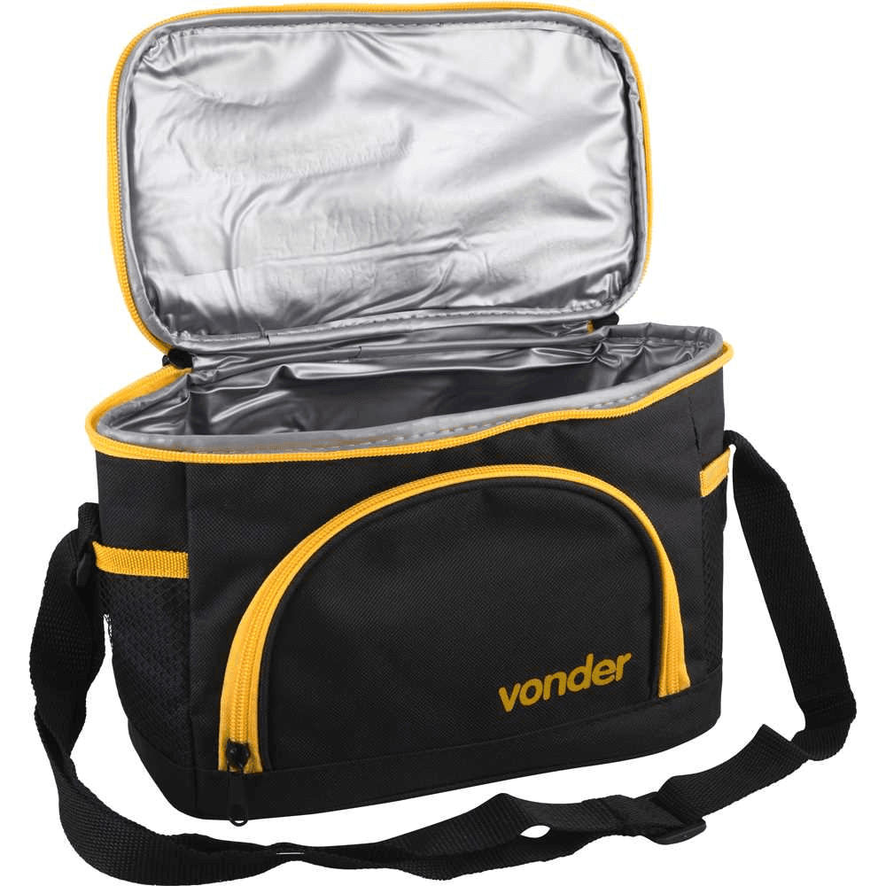 BOLSA TÉRMICA VONDER 5 LITROS PRETA - LONA REFORÇADA