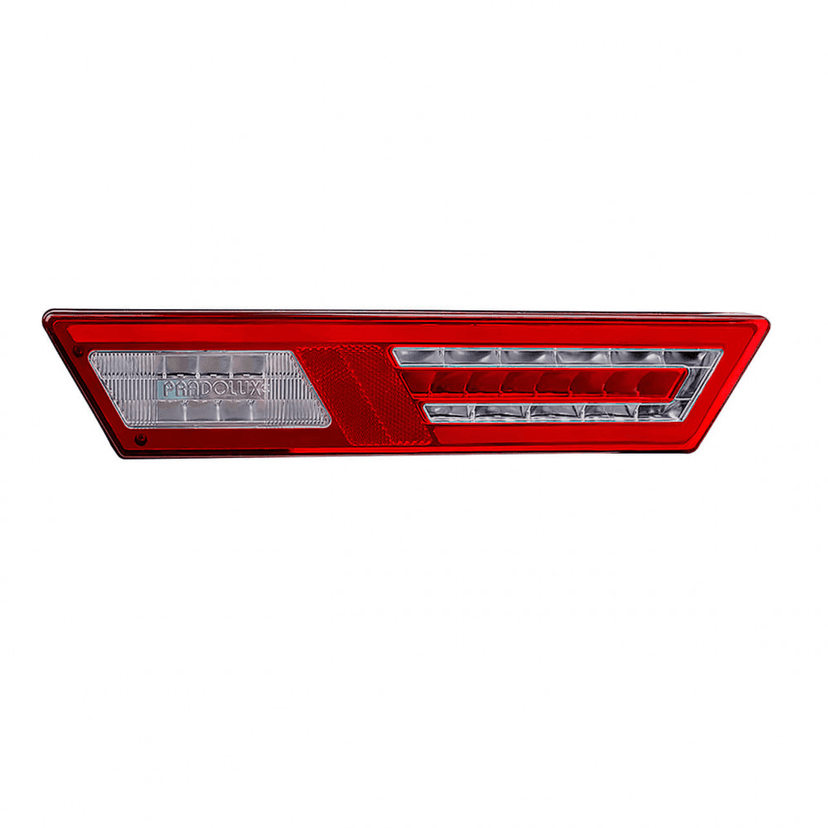 LANTERNA TRASEIRA LADO ESQUERDO LED BIVOLT 12/24V 57 LEDS CONECTOR 5 VIAS